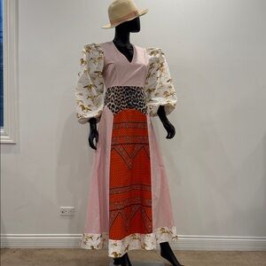 Ganni | Dresses | Seersucker Check Maxi Dress Irish Cream | Poshmark